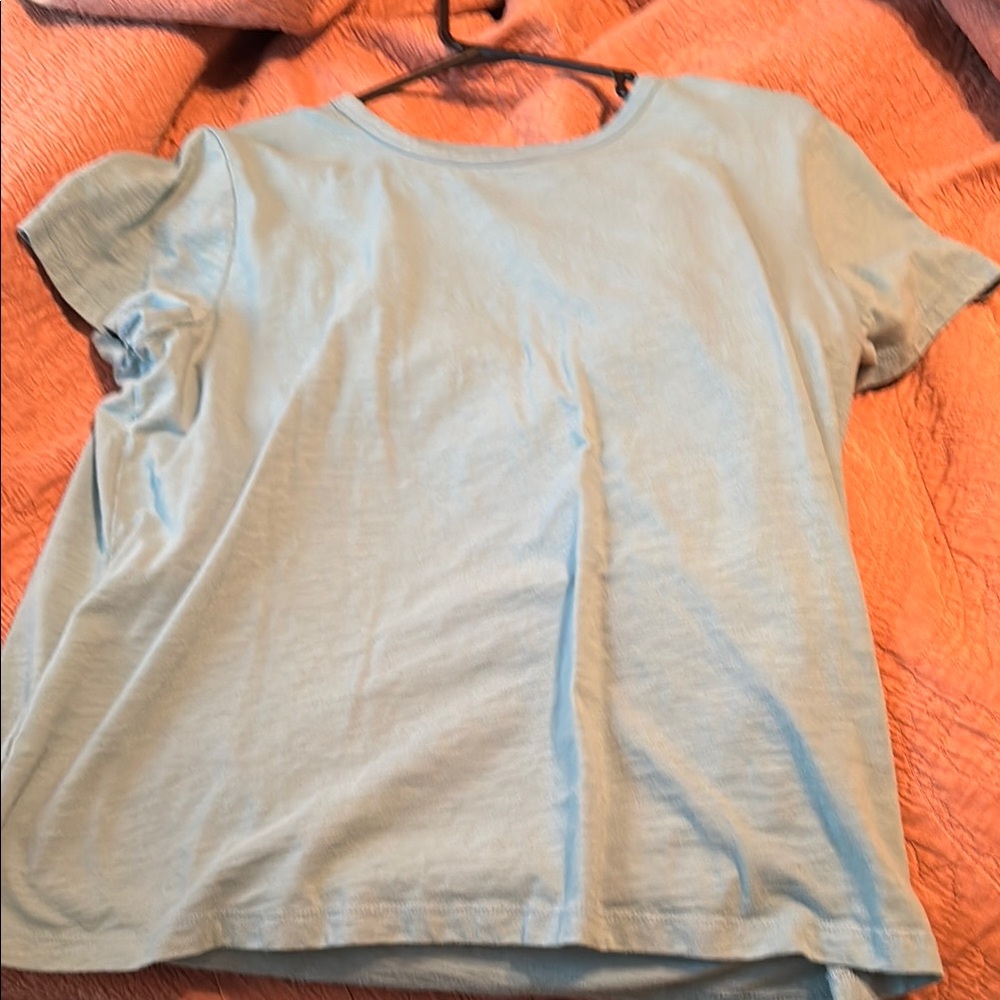 Blue Boxy Relaxed Short Sleeve T-Shirt